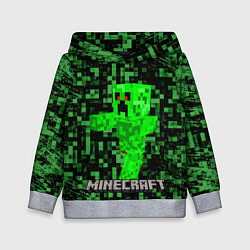 Толстовка-худи детская MINECRAFT CREEPER, цвет: 3D-меланж