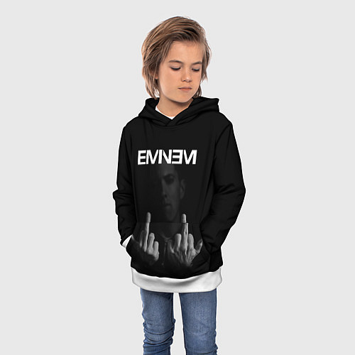 Детская толстовка EMINEM / 3D-Белый – фото 3