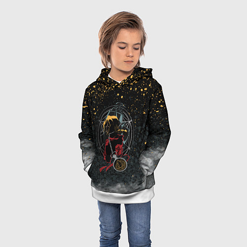 Детская толстовка Стальной алхимик / 3D-Белый – фото 3