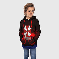 Толстовка-худи детская Umbrella Corp, цвет: 3D-синий — фото 2