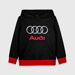 Толстовка-худи детская AUDI, цвет: 3D-красный