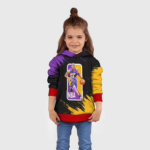 Детская толстовка LA LAKERS KOBE BRYANT / 3D-Красный – фото 4