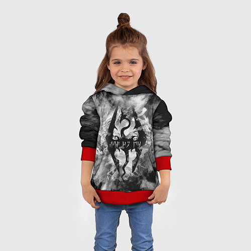 Детская толстовка THE ELDER SCROLLS / 3D-Красный – фото 4