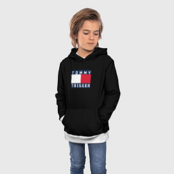Толстовка-худи детская Tommy Hilfiger, tommy trigger, цвет: 3D-белый — фото 2