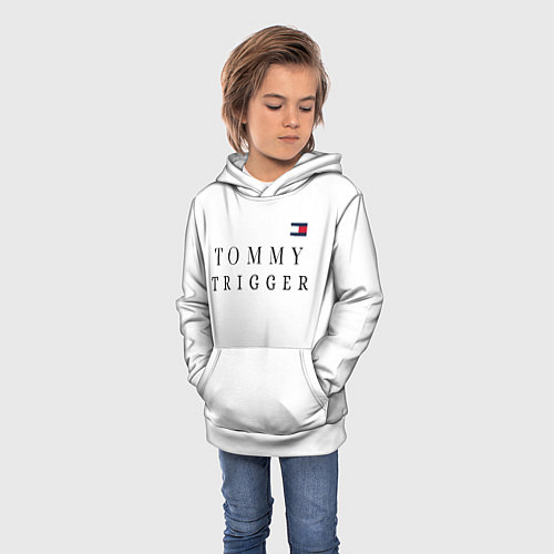 Детская толстовка Tommy Hilfiger , Tommy trigger / 3D-Белый – фото 3