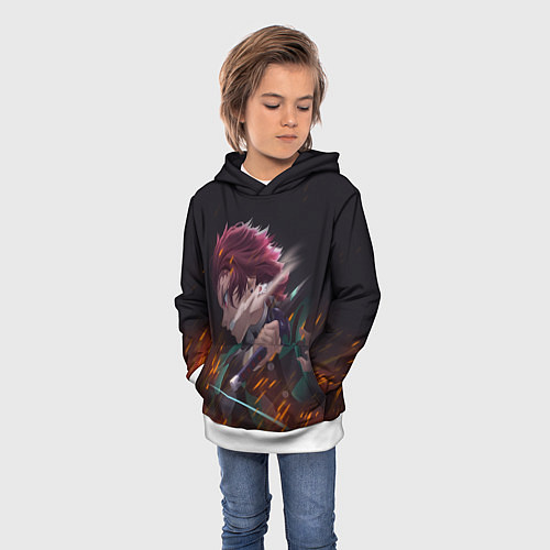 Детская толстовка KIMETSU NO YAIBA / 3D-Белый – фото 3