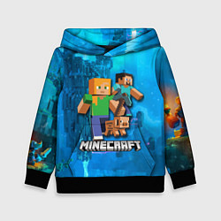 Толстовка-худи детская Minecraft Майнкрафт, цвет: 3D-черный