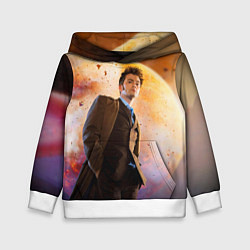 Толстовка-худи детская DOCTOR WHO, цвет: 3D-белый