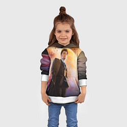 Толстовка-худи детская DOCTOR WHO, цвет: 3D-белый — фото 2