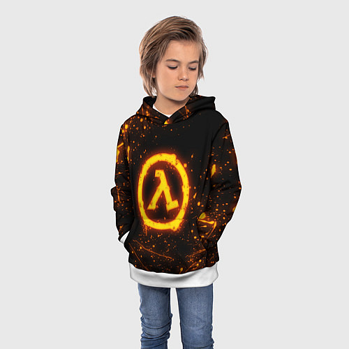 Детская толстовка HALF-LIFE / 3D-Белый – фото 3
