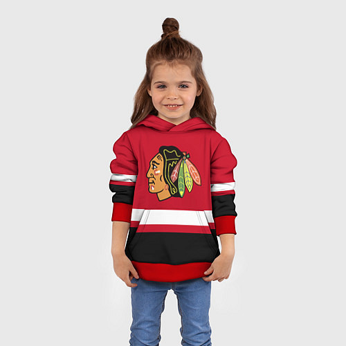 Детская толстовка Chicago Blackhawks / 3D-Красный – фото 4