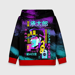 Толстовка-худи детская Приключения ДжоДжо, цвет: 3D-красный