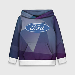 Толстовка-худи детская Ford, цвет: 3D-белый