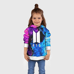 Толстовка-худи детская BTS, цвет: 3D-белый — фото 2