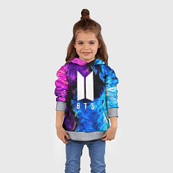 Толстовка-худи детская BTS, цвет: 3D-меланж — фото 2
