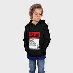Толстовка-худи детская Punks Not Dead, цвет: 3D-синий — фото 2