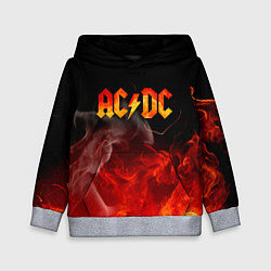 Толстовка-худи детская ACDC, цвет: 3D-меланж