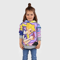 Толстовка-худи детская СЕЙЛОР МУН, цвет: 3D-меланж — фото 2