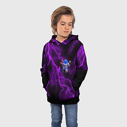 Толстовка-худи детская SONIC, цвет: 3D-черный — фото 2
