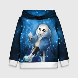 Толстовка-худи детская UNDERTALE, цвет: 3D-белый
