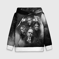 Толстовка-худи детская Metallica, цвет: 3D-белый