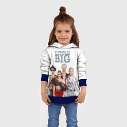 Толстовка-худи детская Little Big, цвет: 3D-синий — фото 2
