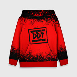 Толстовка-худи детская ДДТ Лого, цвет: 3D-красный