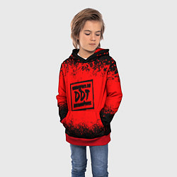 Толстовка-худи детская ДДТ Лого, цвет: 3D-красный — фото 2