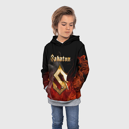 Детская толстовка SABATON / 3D-Меланж – фото 3