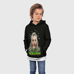 Толстовка-худи детская BILLIE EILISH, цвет: 3D-белый — фото 2