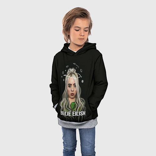 Детская толстовка BILLIE EILISH / 3D-Меланж – фото 3