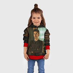 Толстовка-худи детская ЛЮБИМЫЙ ДОКТОР, цвет: 3D-красный — фото 2