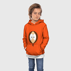 Толстовка-худи детская Кенни, цвет: 3D-белый — фото 2