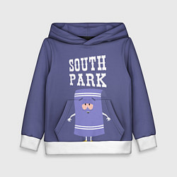 Толстовка-худи детская South Park Полотенчико, цвет: 3D-белый