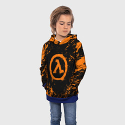 Толстовка-худи детская HALF-LIFE, цвет: 3D-синий — фото 2