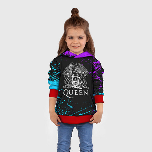 Детская толстовка QUEEN / 3D-Красный – фото 4