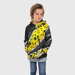 Толстовка-худи детская Roblox, цвет: 3D-меланж — фото 2