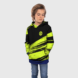 Толстовка-худи детская FC Borussia, цвет: 3D-синий — фото 2