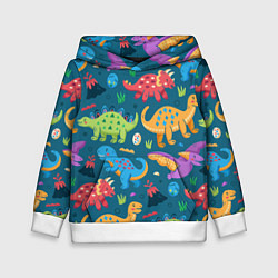 Детская толстовка Арт с динозаврами