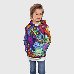 Толстовка-худи детская HYPERBEAST, цвет: 3D-белый — фото 2