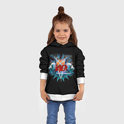 Толстовка-худи детская Slayer 88, цвет: 3D-белый — фото 2