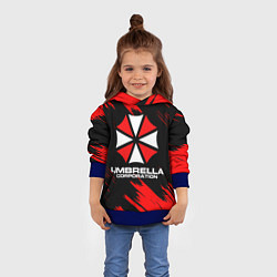 Толстовка-худи детская Umbrella Corporation, цвет: 3D-синий — фото 2