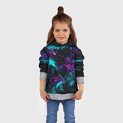Толстовка-худи детская ABSTRACT, цвет: 3D-меланж — фото 2