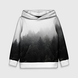 Толстовка-худи детская Лес, цвет: 3D-белый