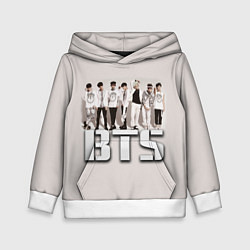Толстовка-худи детская BTS, цвет: 3D-белый