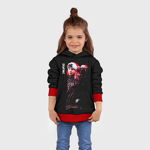 Детская толстовка BTS / 3D-Красный – фото 4
