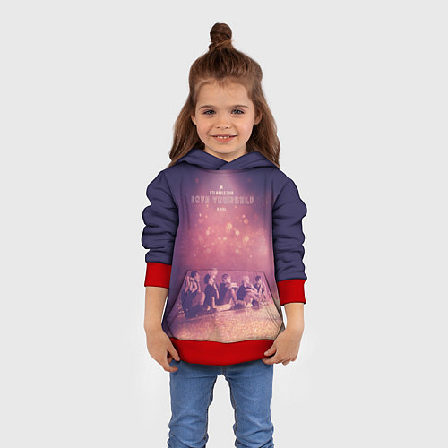 Детская толстовка BTS / 3D-Красный – фото 4