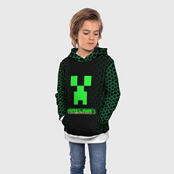 Толстовка-худи детская Minecraft, цвет: 3D-белый — фото 2