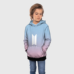 Толстовка-худи детская BTS, цвет: 3D-черный — фото 2