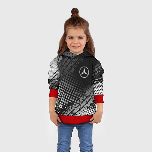 Детская толстовка Mercedes-Benz / 3D-Красный – фото 4